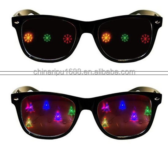 3D Fireworks glasses  Special effect glasses  Diffractive glasses  grating  lens   frame