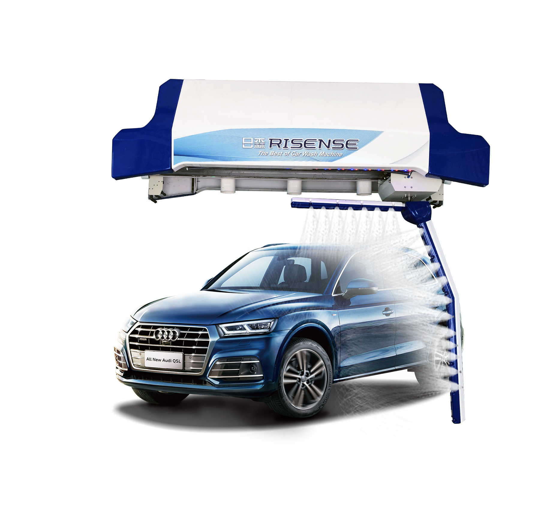 Risense no contact touchless touch free 360 carwash machine automatic car wash with air dryer