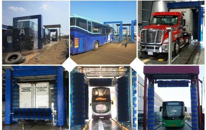 Fully Automatic Drive Through Bus and Truck Wash Machine Risense CB-730/High Pressure AutomaticTruck Wash equipment