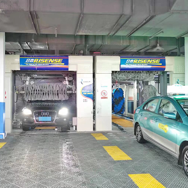 Risense best commercial tunnel full automatic car wash station washing machine for car wash price with air dryer