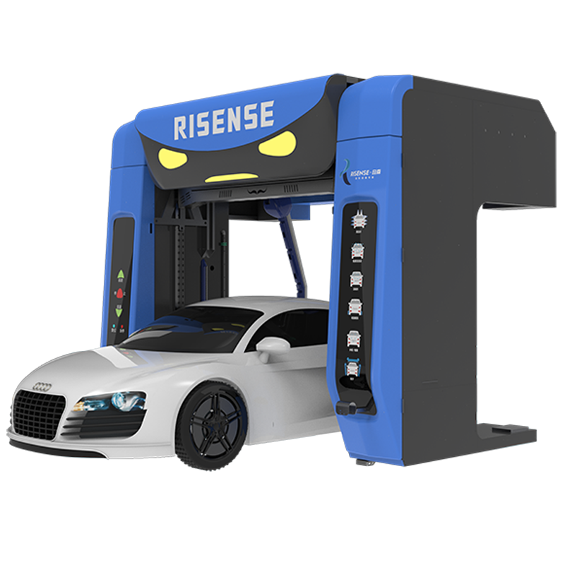 Risense full automatic 360  touch free no touch touchless car wash machine with wheel brush and air dryer