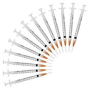 Serum Empty Hospital Supplier Sterile Tuberculin Syringe Rubber Gasket Vaccine Needle Syringe