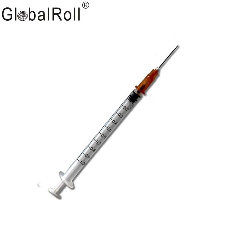 Serum Empty Hospital Supplier Sterile Tuberculin Syringe Rubber Gasket Vaccine Needle Syringe