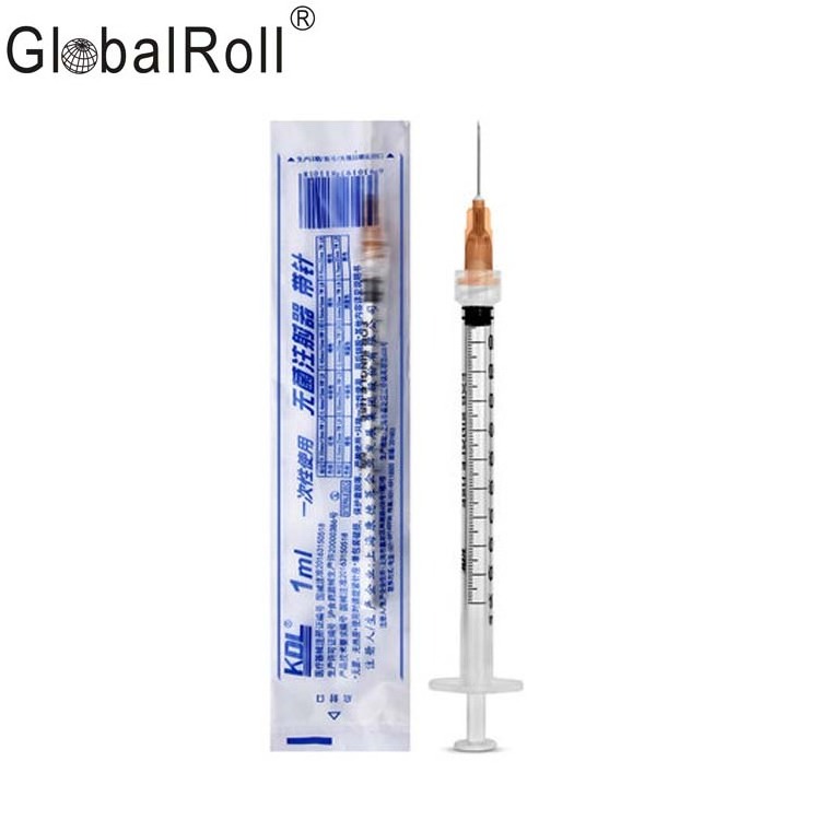 Serum Empty Hospital Supplier Sterile Tuberculin Syringe Rubber Gasket Vaccine Needle Syringe