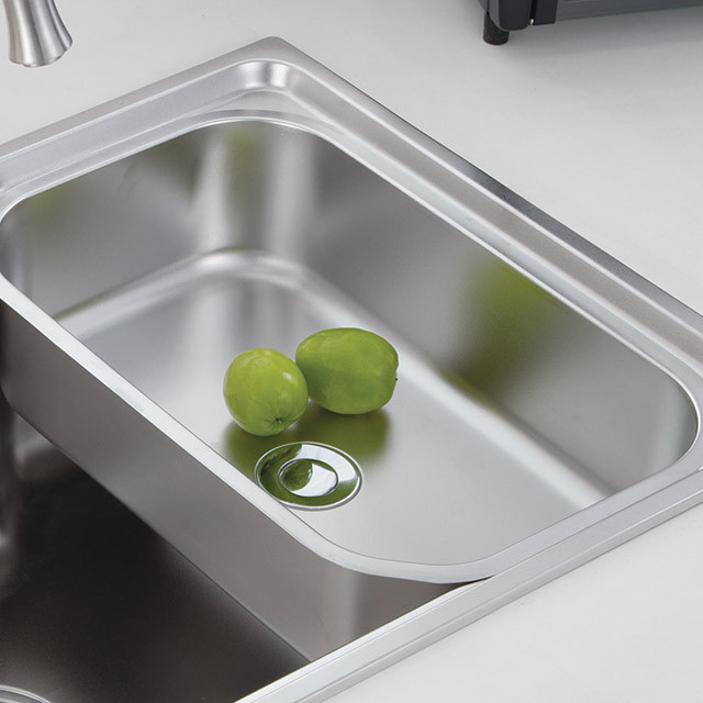 SUS304 stainless steel single bowl sinks for kitchen