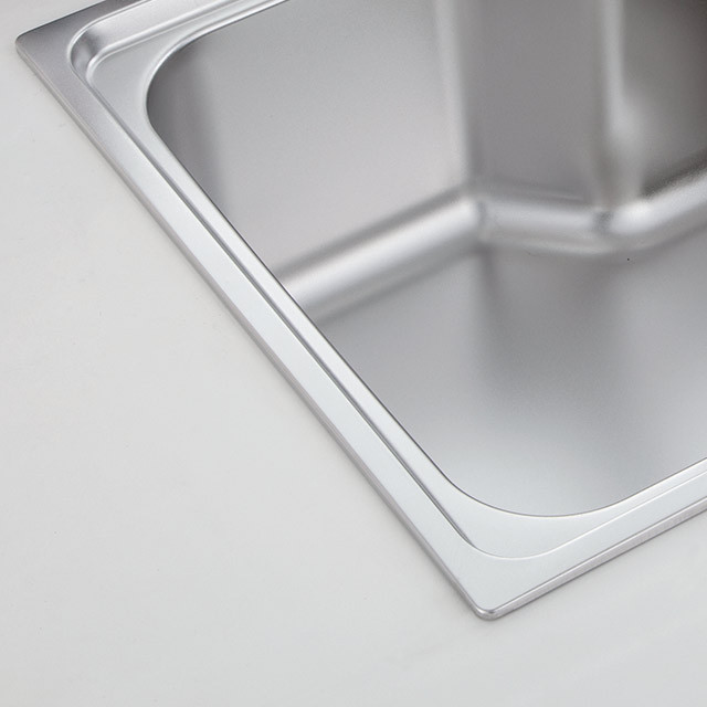 SUS304 stainless steel single bowl sinks for kitchen