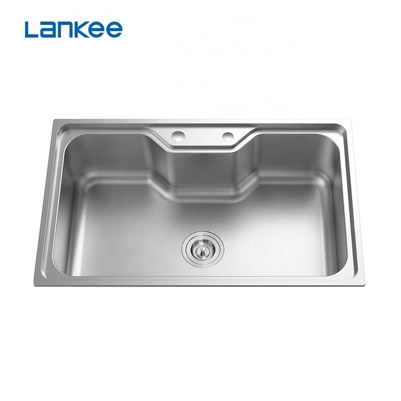 SUS304 stainless steel single bowl sinks for kitchen