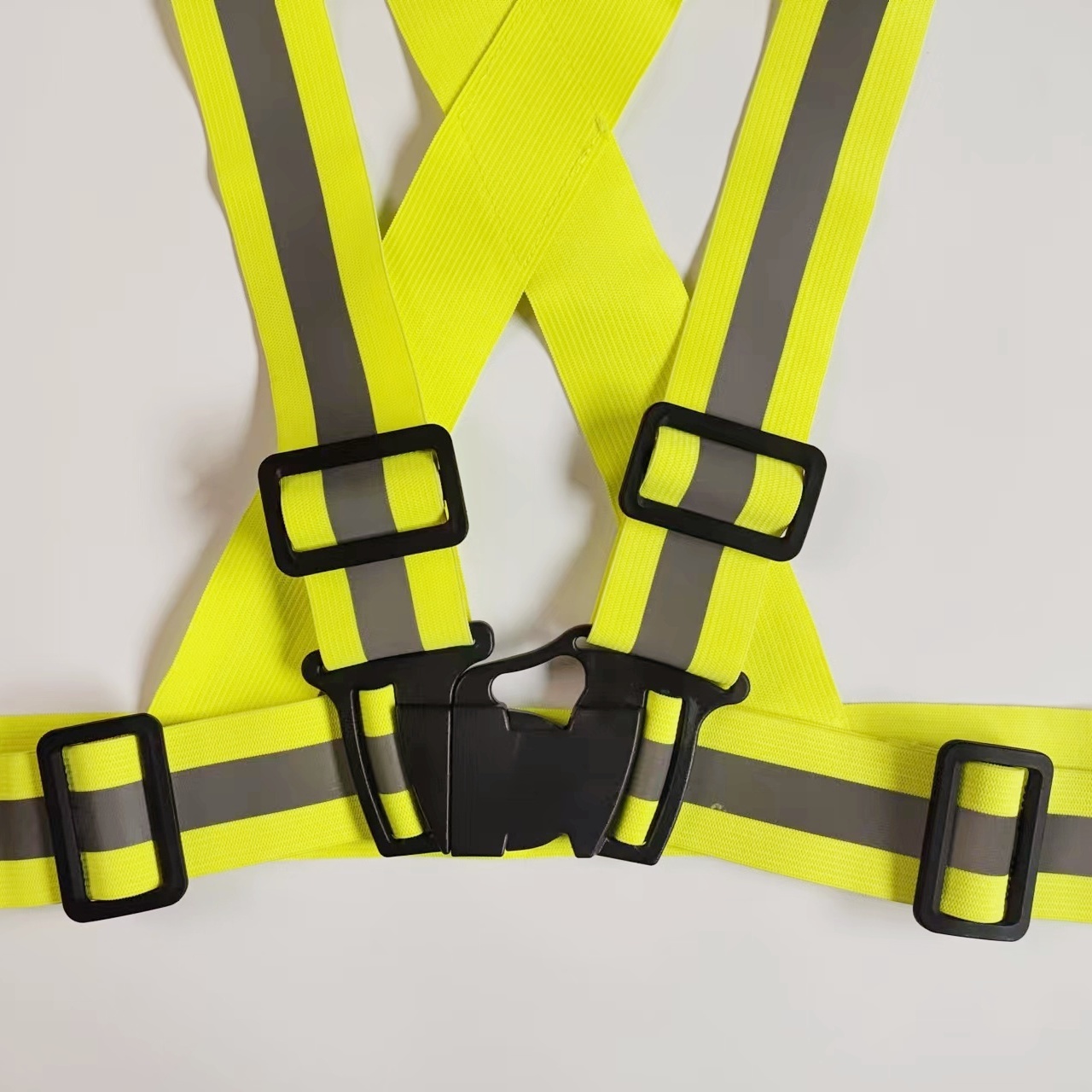 hi vis Lightweight Night Riding Cycling Running High-Visibility Reflective Elastic Safety Belt Vest