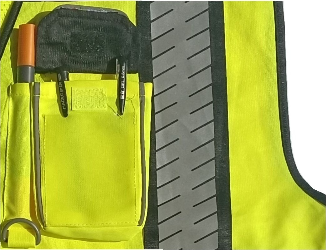 Heavy Duty Workwear Safety Jacket  High Visibility Clothing hi viz reflective ANSI class 2 two-tone solid vest