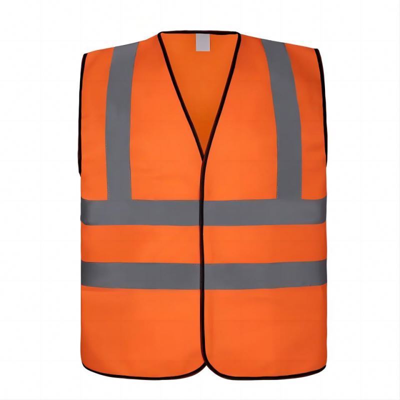 Hi Vis Reflective Safety Vest Safety Workwear Waistcoat Yellow Orange Blue solid tricot fabric economy safety vest