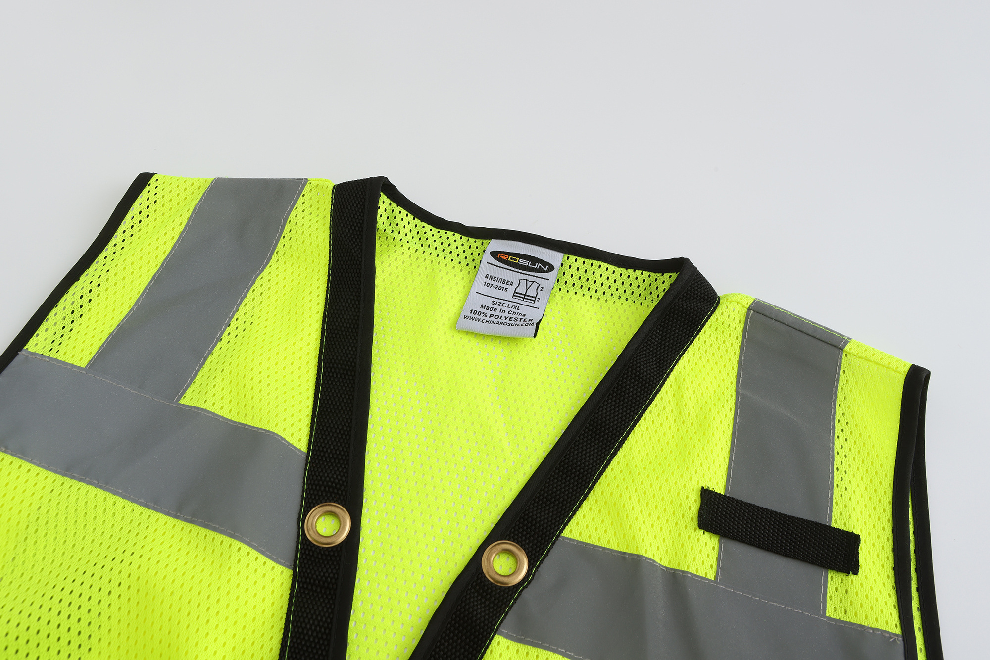 Economy ANSI/ISEA Class 2 High Visibility Reflective Fluorescence Lightweight Safety Mesh Vest