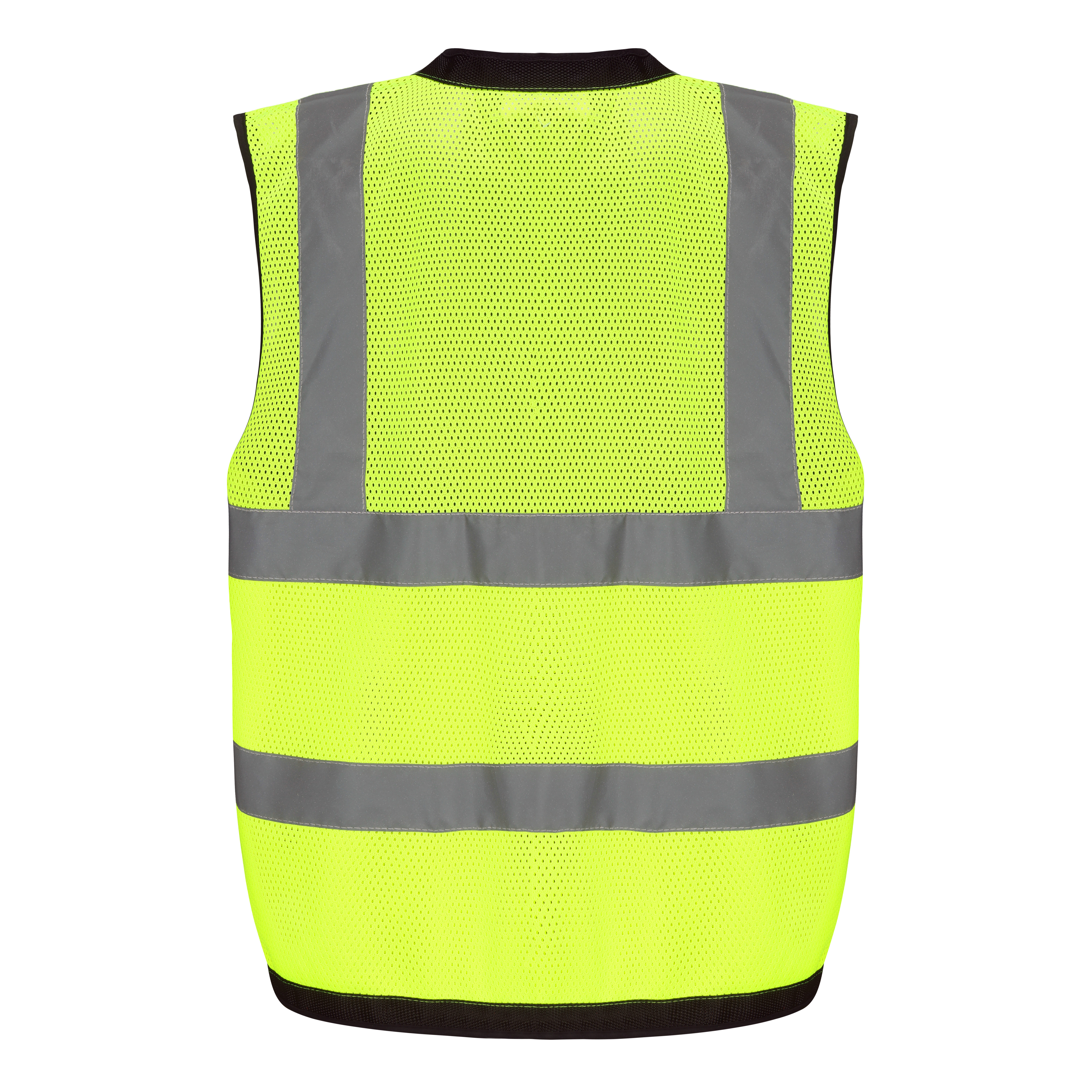 Economy ANSI/ISEA Class 2 High Visibility Reflective Fluorescence Lightweight Safety Mesh Vest