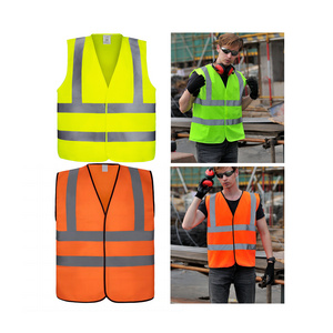 High vis safety work wear construction safety vest reflective work chaleco de caza reflectante hi vis vest