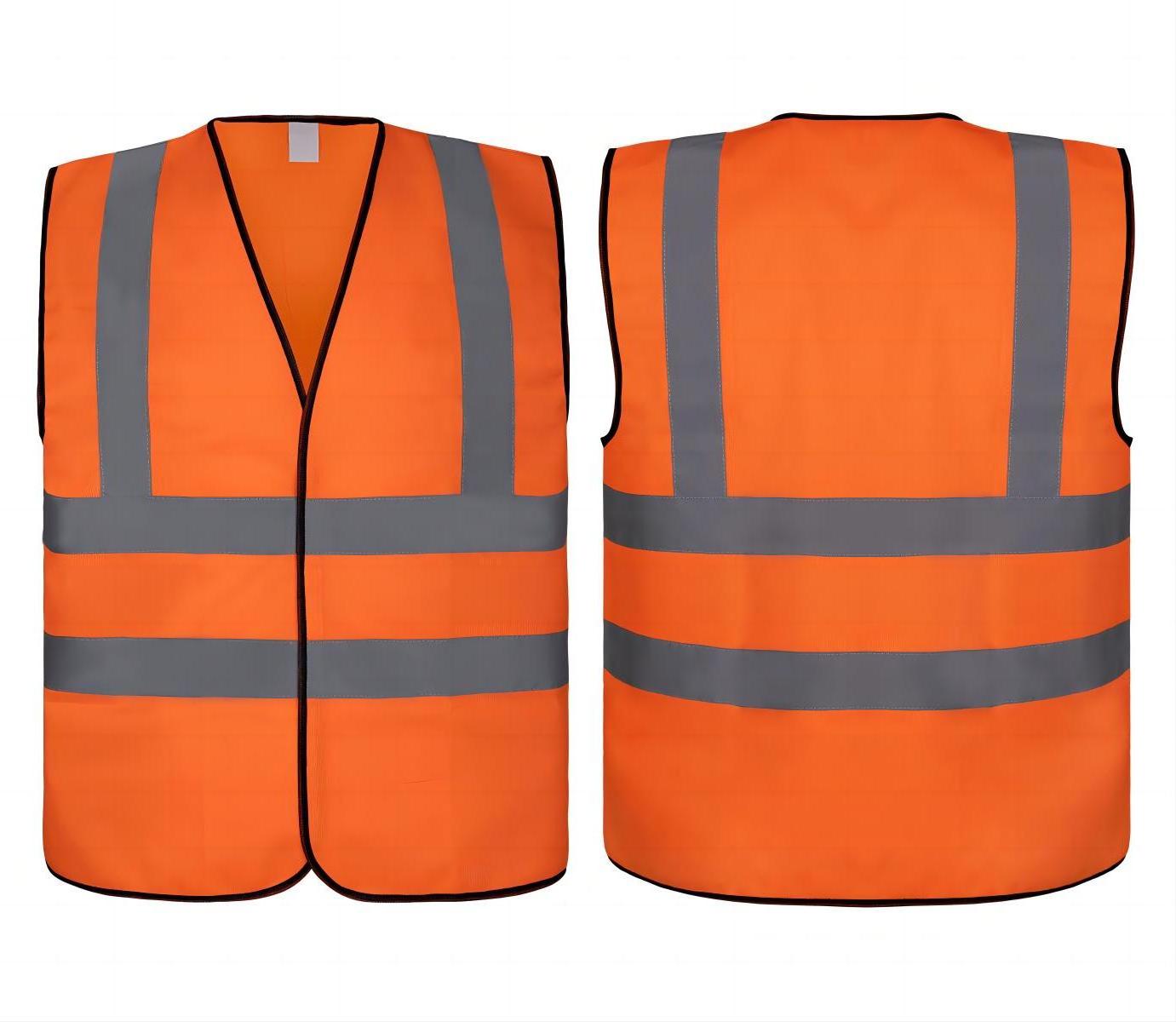 Hi vis workwear Traffic Road Safety Reflective Vest Workplace Safety 100% Polyester Knitted Fabric Safety Vests