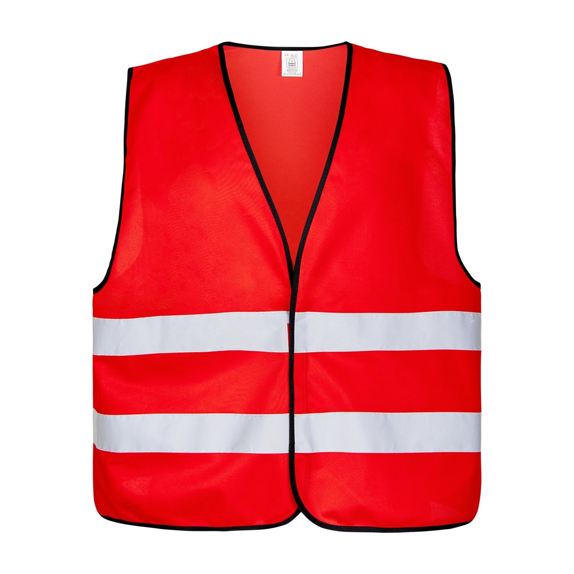 safety reflective vest red high visibility 100% polyester reflective vest for men security