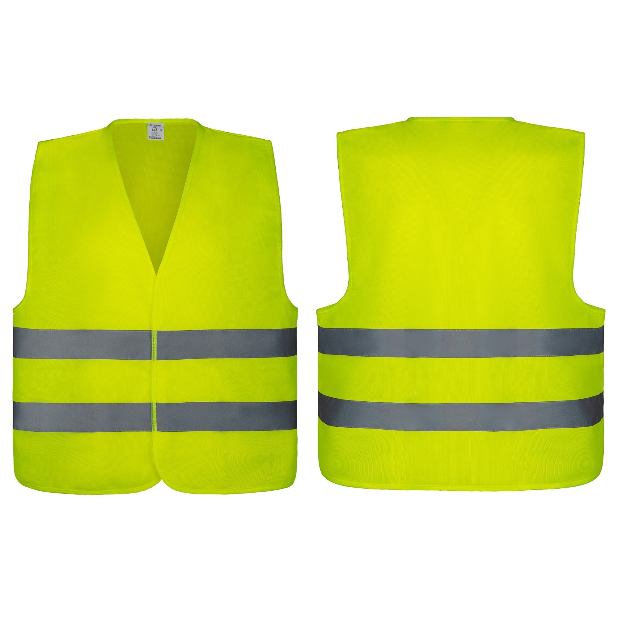 safety reflective vest red high visibility 100% polyester reflective vest for men security