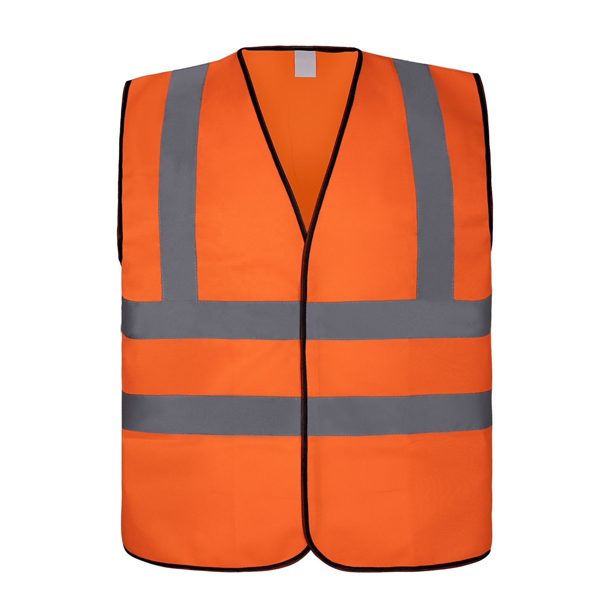 hi vis vest EN ISO20471 hook and loop closure 100% polyester yellow high visibility reflective safety vest chaleco de seguridad