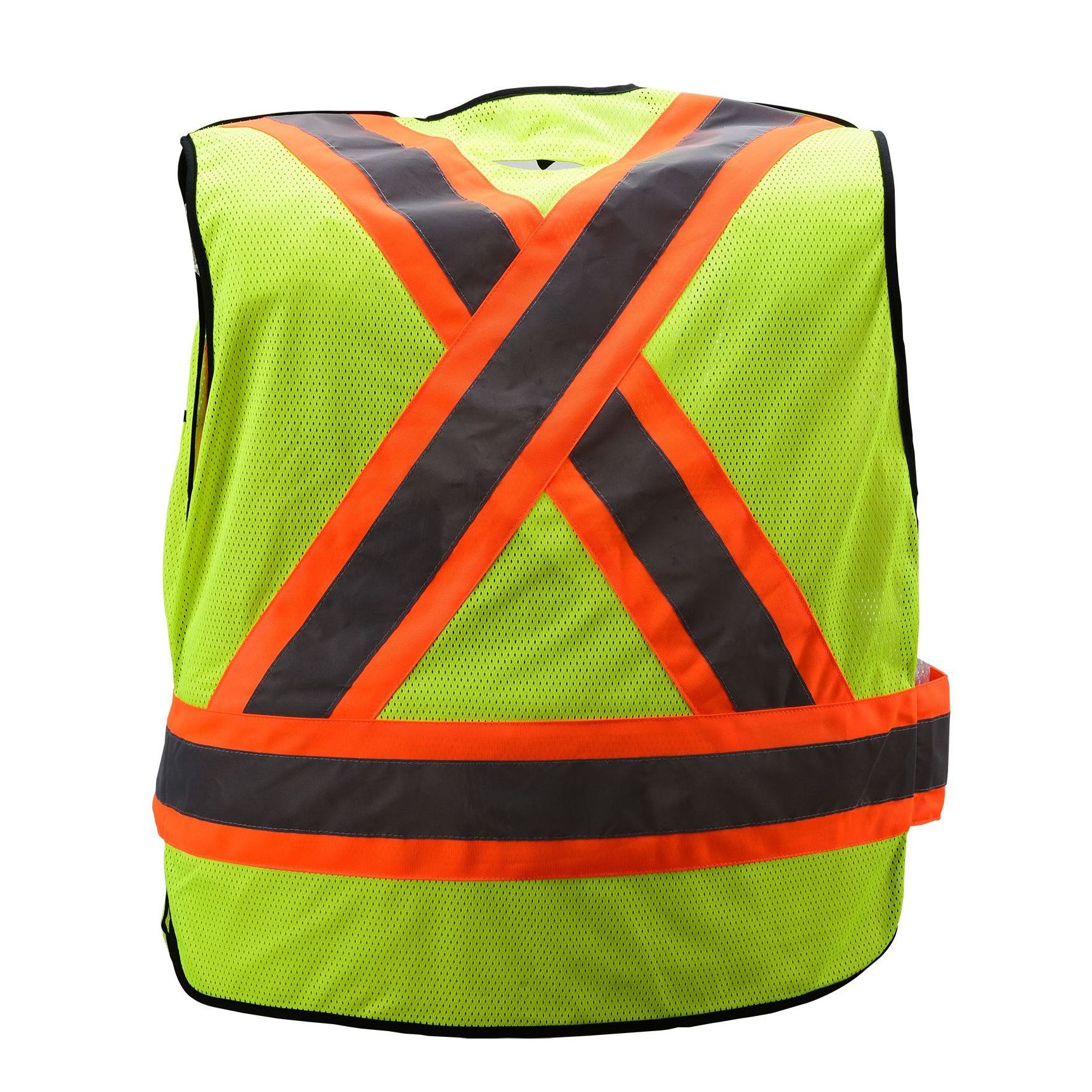 ANSI Class 2 Two-tone Adjustable High Visibility 5 Point Breakaway Mesh Safety Vest Emergency Response Hi Vis Paramedic Vest