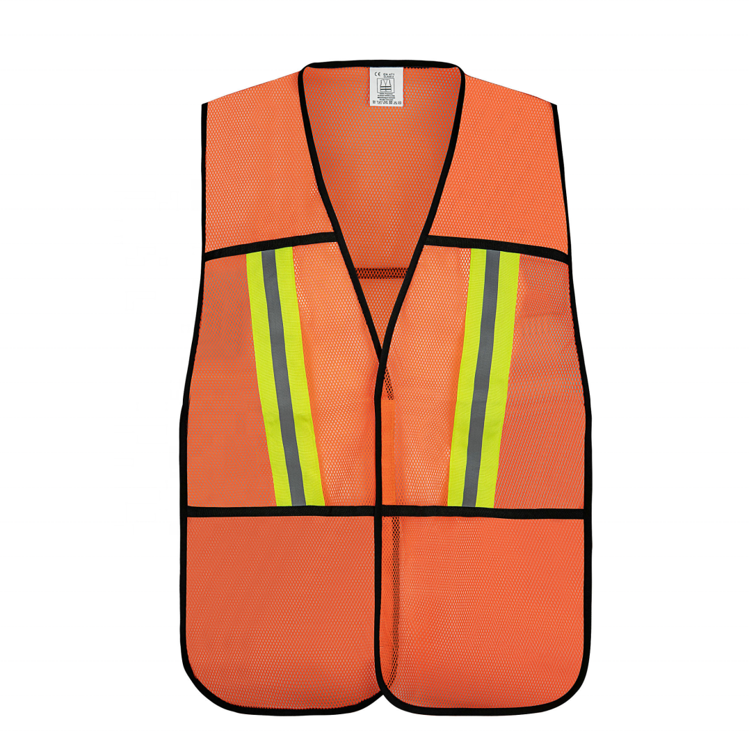 chaleco reflectante fluorescent clothes high visibility reflective safety clothing surveyor breathable vests customized logo