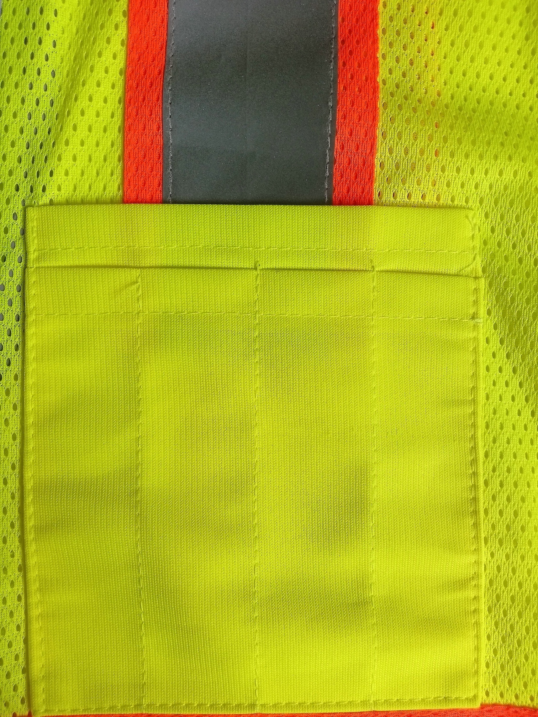 ANSI multi pockets two-tone Mesh Safety Vest high visibility safety vest with zipper closure customizable