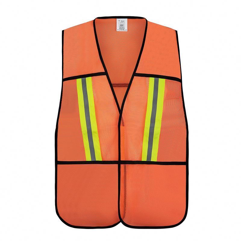 HIgh Vis Vest Free Size Colorful Security Vest Reflective Tape Breathable Design Safety Vest