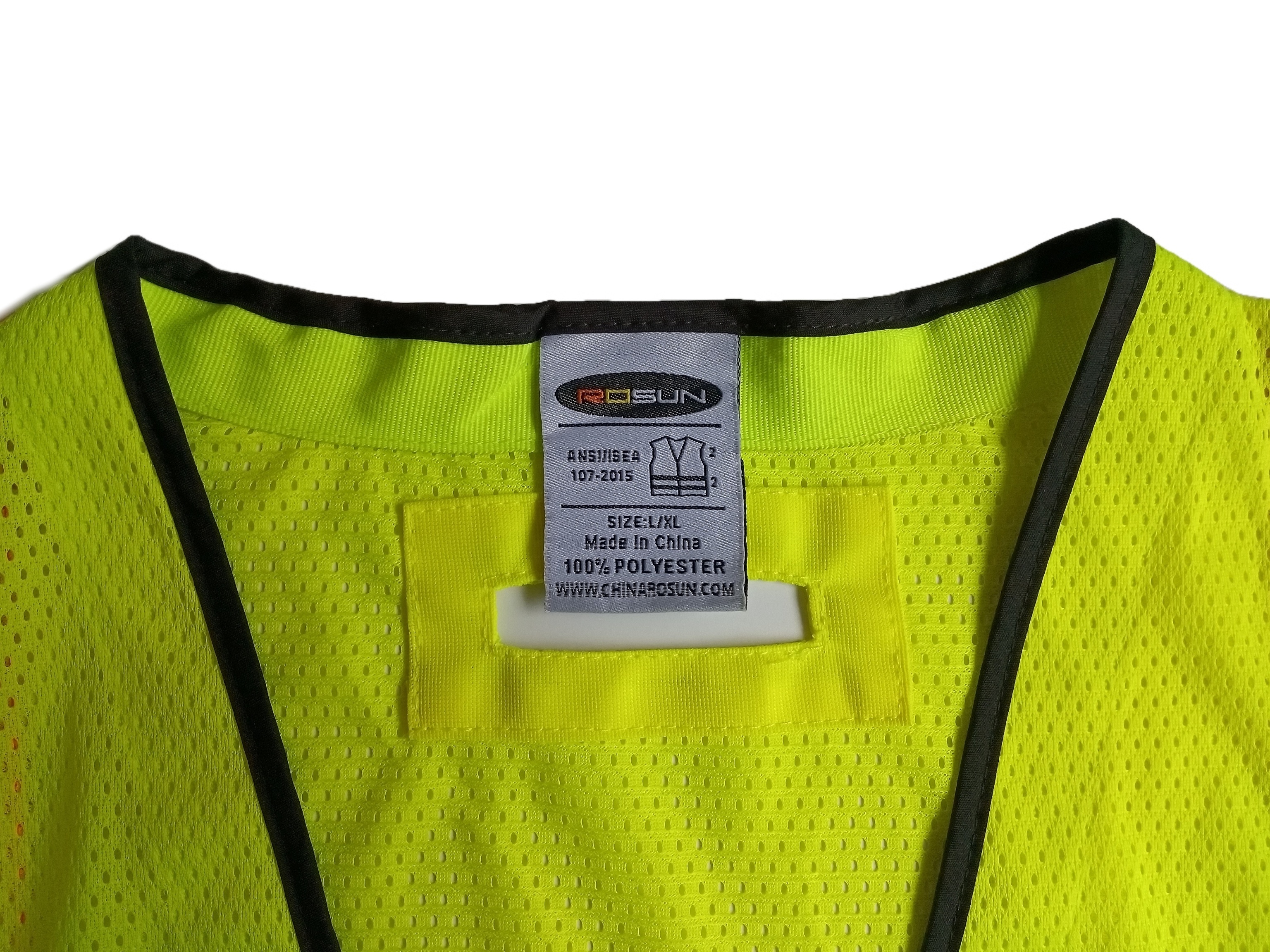 ANSI multi pockets two-tone Mesh Safety Vest high visibility safety vest with zipper closure customizable