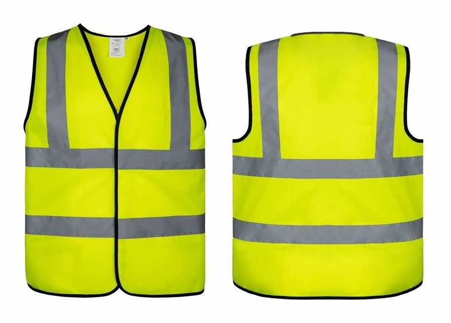 safety vest custom logo EN ISO 20471 120G polyester multi colors high visibility safety vest yellow hi viz waistcoat for men