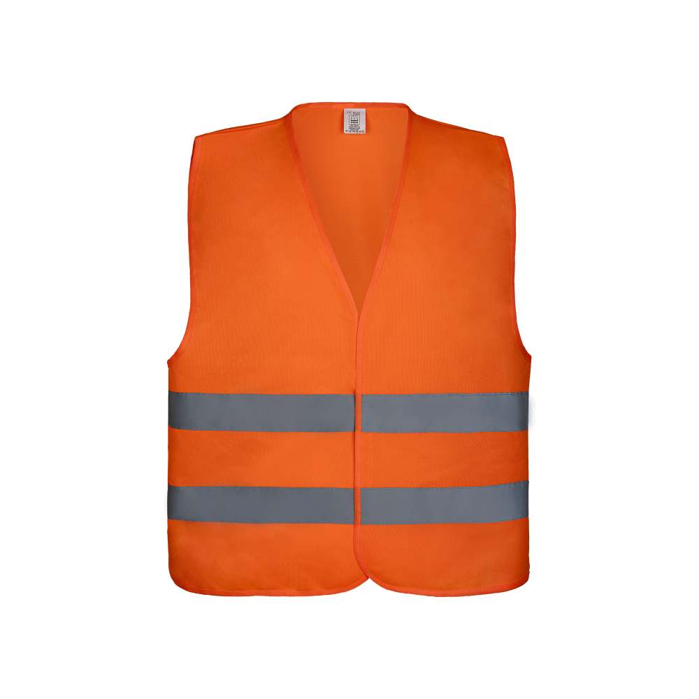 Hi Vis workwear orange safety vest ENISO20471 chaleco reflectante OEM/ODM for construction safety with customized logo printing