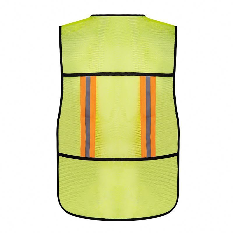 HIgh Vis Vest Free Size Colorful Security Vest Reflective Tape Breathable Design Safety Vest