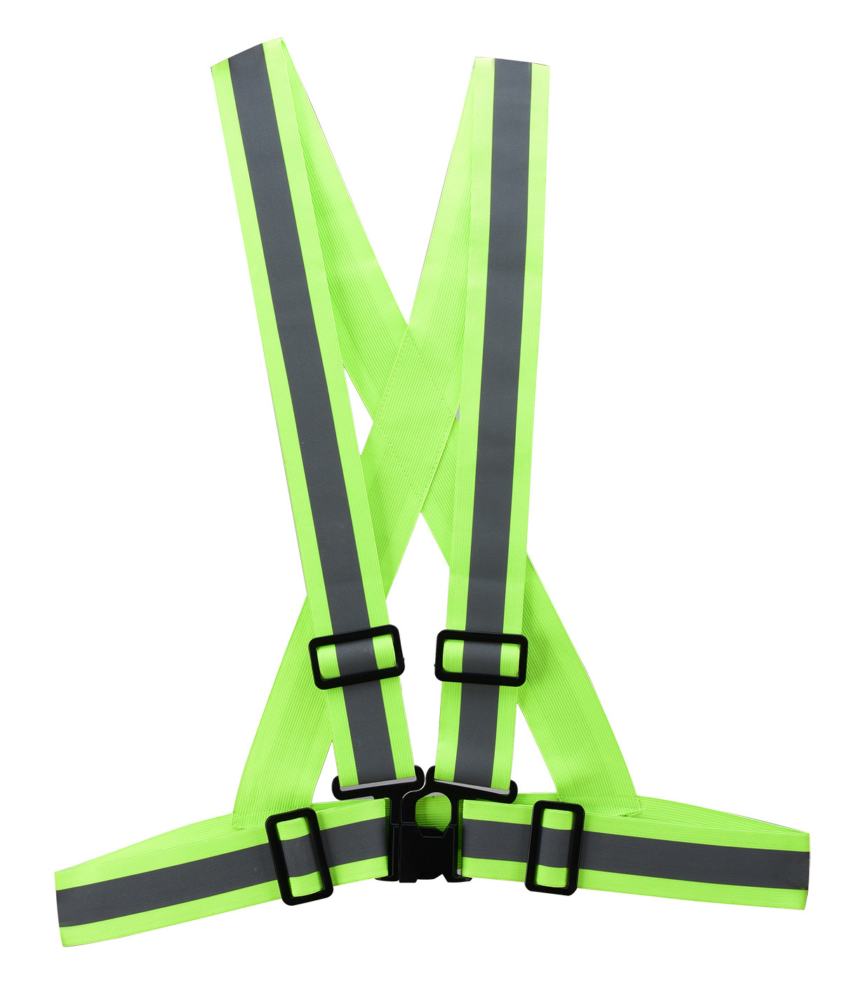 hi vis Lightweight Night Riding Cycling Running High-Visibility Reflective Elastic Safety Belt Vest