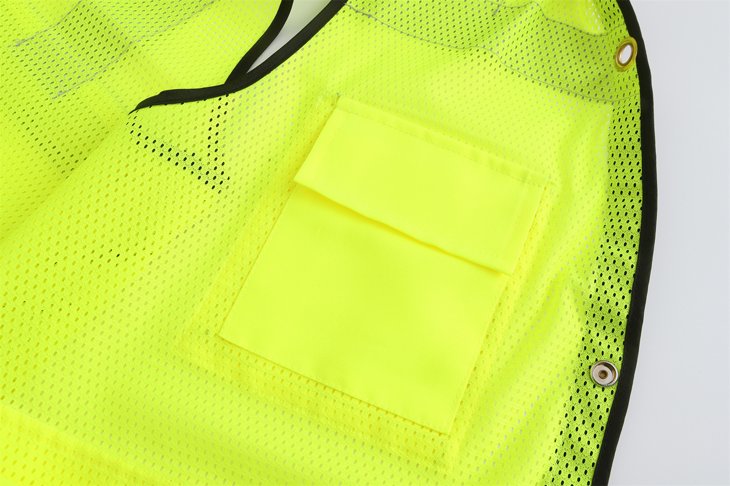 Customized Public Yellow black Reflective Mesh 100% Polyester Policeman Vest security safety high visibility Reflective Vest