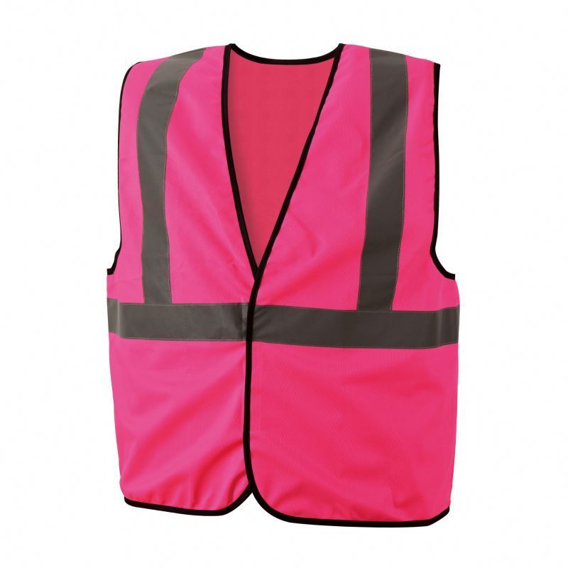 hot -selling pink custom logo multi colors 100% polyester adults safety vest