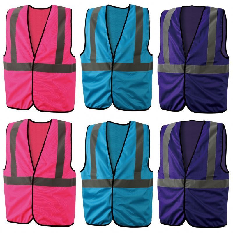 Factory Outlet Reflection Red Blue Purple Safety Reflector Jackets Reflective Vest