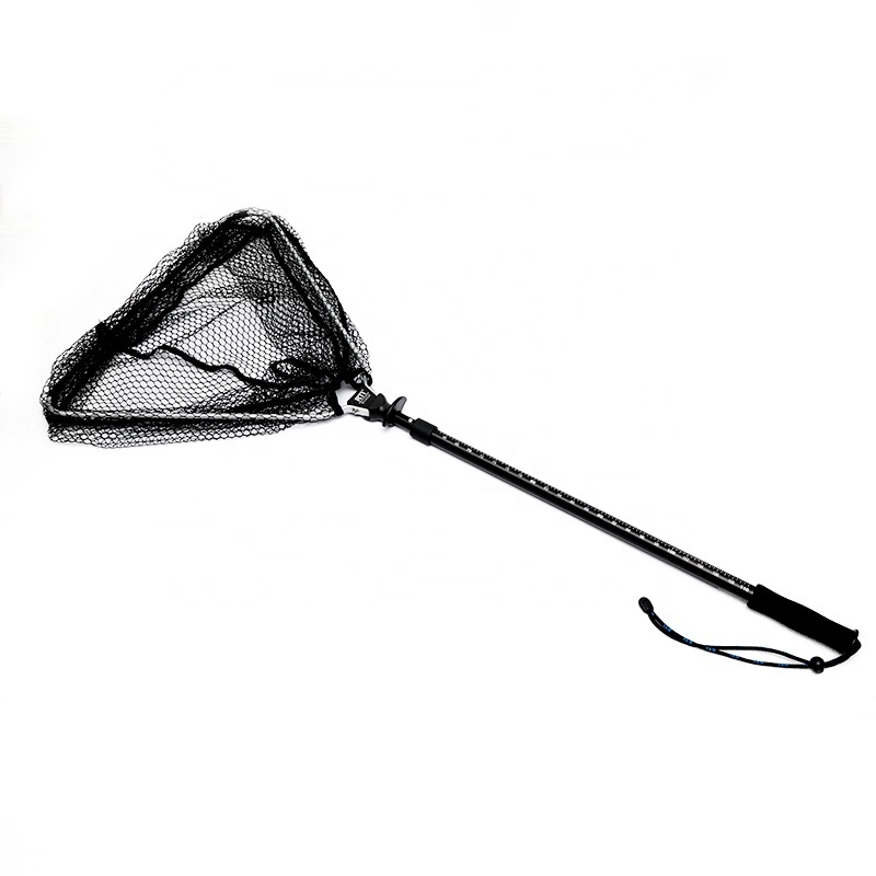 Hot Sale Carp Fishing Net Foldable Nylon Coated Monofilament Fishing Landing Net