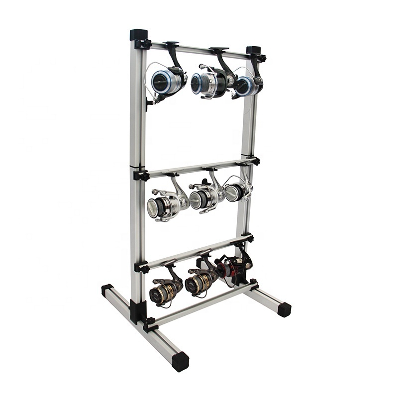 New Aluminum Fishing Rod Display Rack Multifunctional Fishing Reel Display Rack