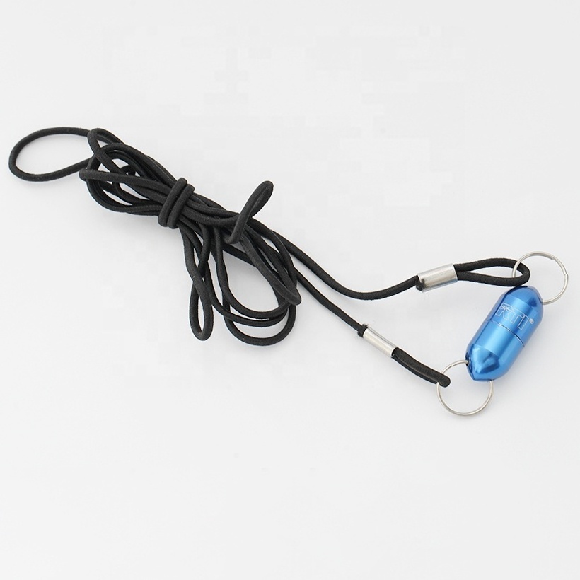 Fishing accessory 1.4KG aluminium magnetic connector with nylon latex filament lanyard