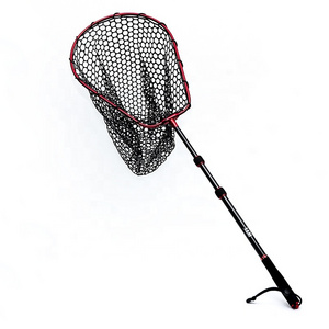 Free Sample Removable Fishing Net Long Handle Telescopic Fish Catching Landing Nets