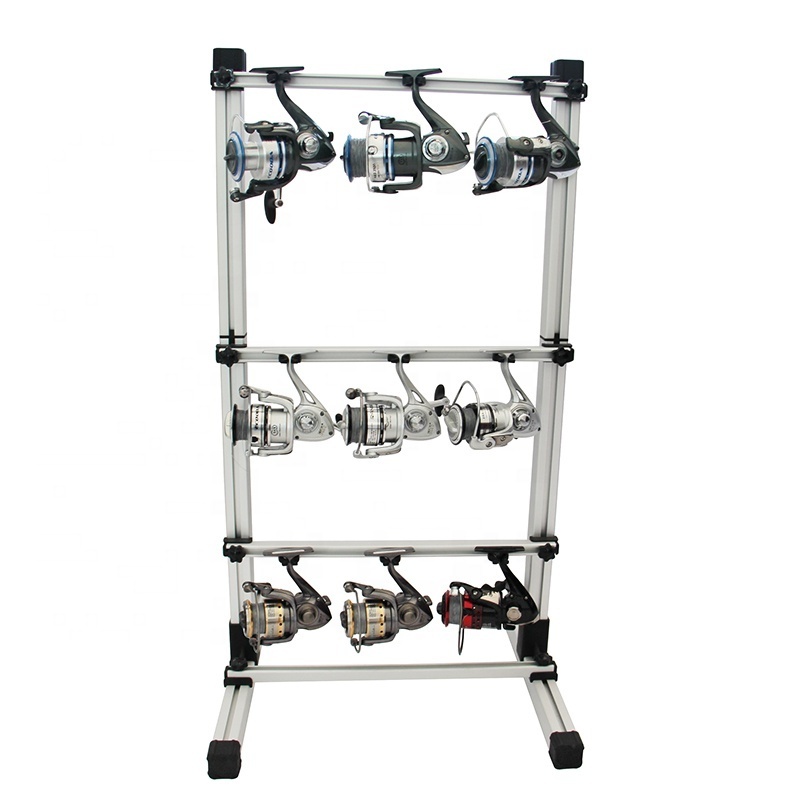 New Aluminum Fishing Rod Display Rack Multifunctional Fishing Reel Display Rack