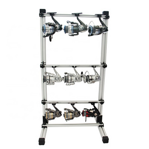 New Aluminum Fishing Rod Display Rack Multifunctional Fishing Reel Display Rack