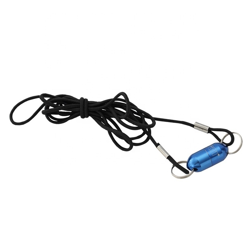 Fishing accessory 1.4KG aluminium magnetic connector with nylon latex filament lanyard