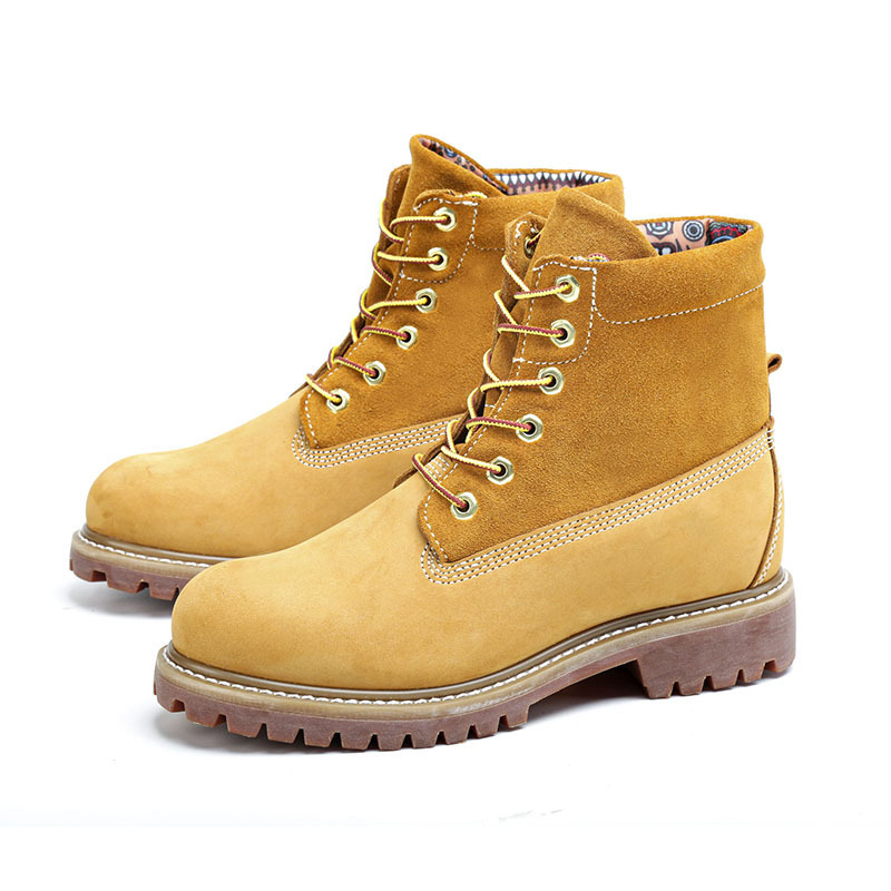 High Quality Brown Color Cow Leather Welt Safety Boots with steel toe and plate Casual work shoes