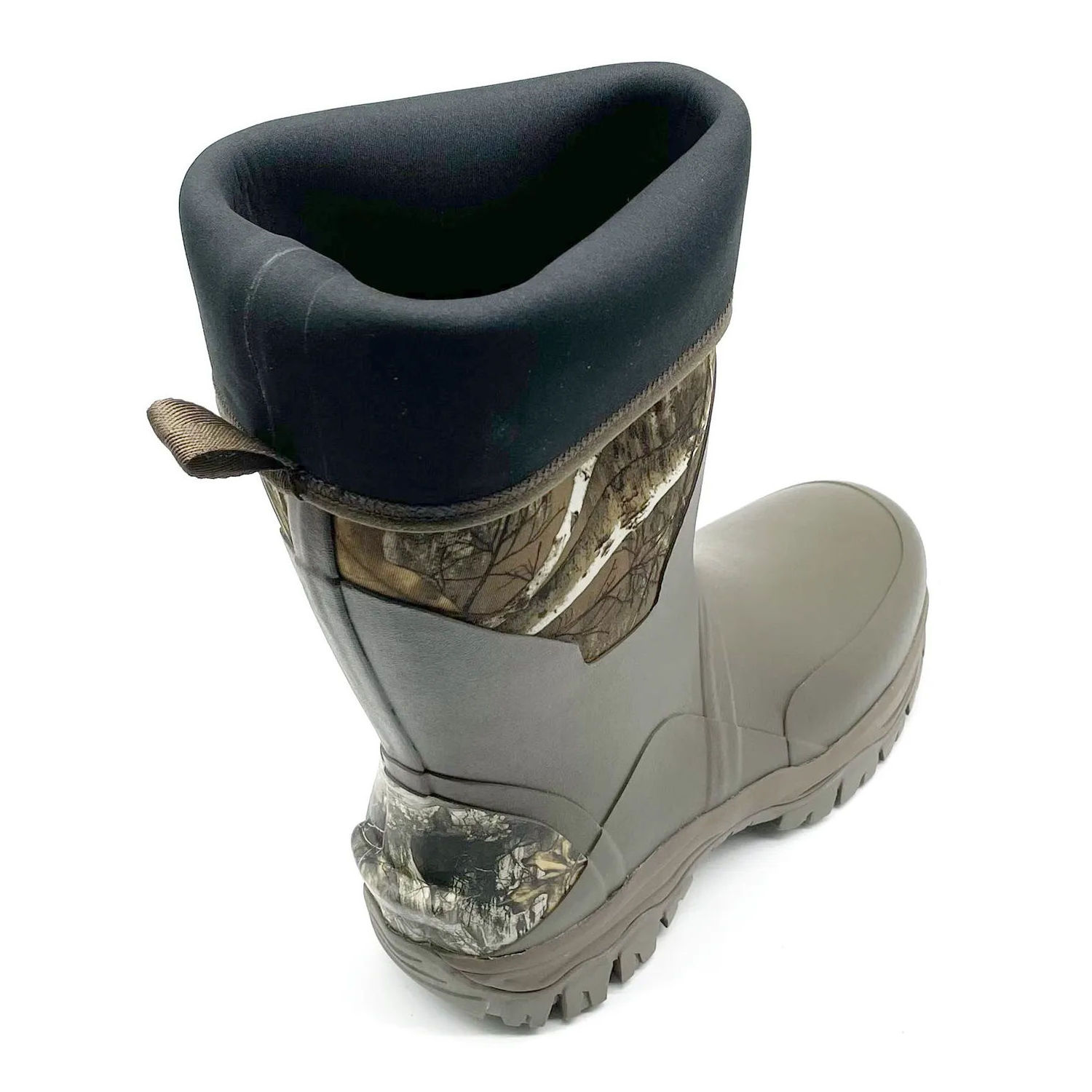 Insulated Rain Boots Waterproof Mid Calf Boots Durable Rubber Work Boots for Farming Gardening