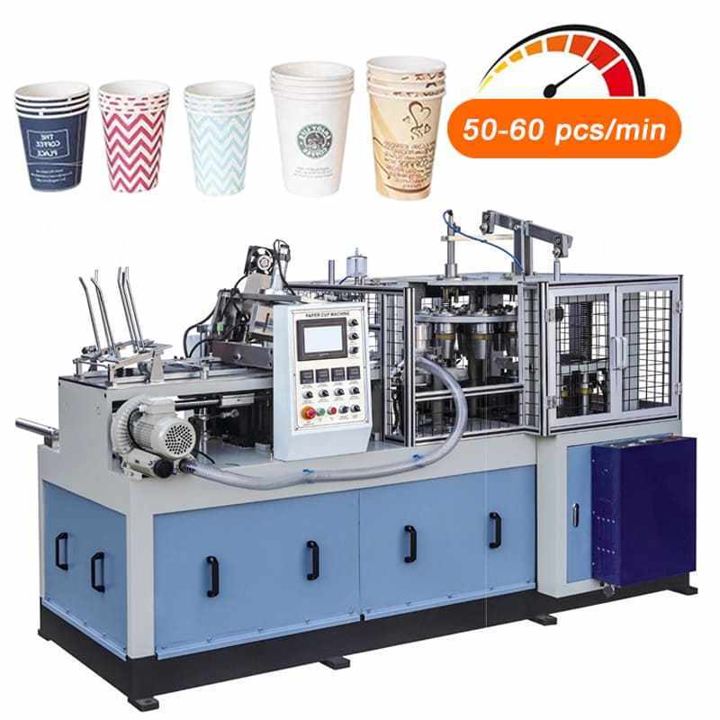 Custom 50-230 pcs/min 3-40oz Paper Cup Machine Printing and Die Cutting High Speed Full Automation Paper Cup Making Machine