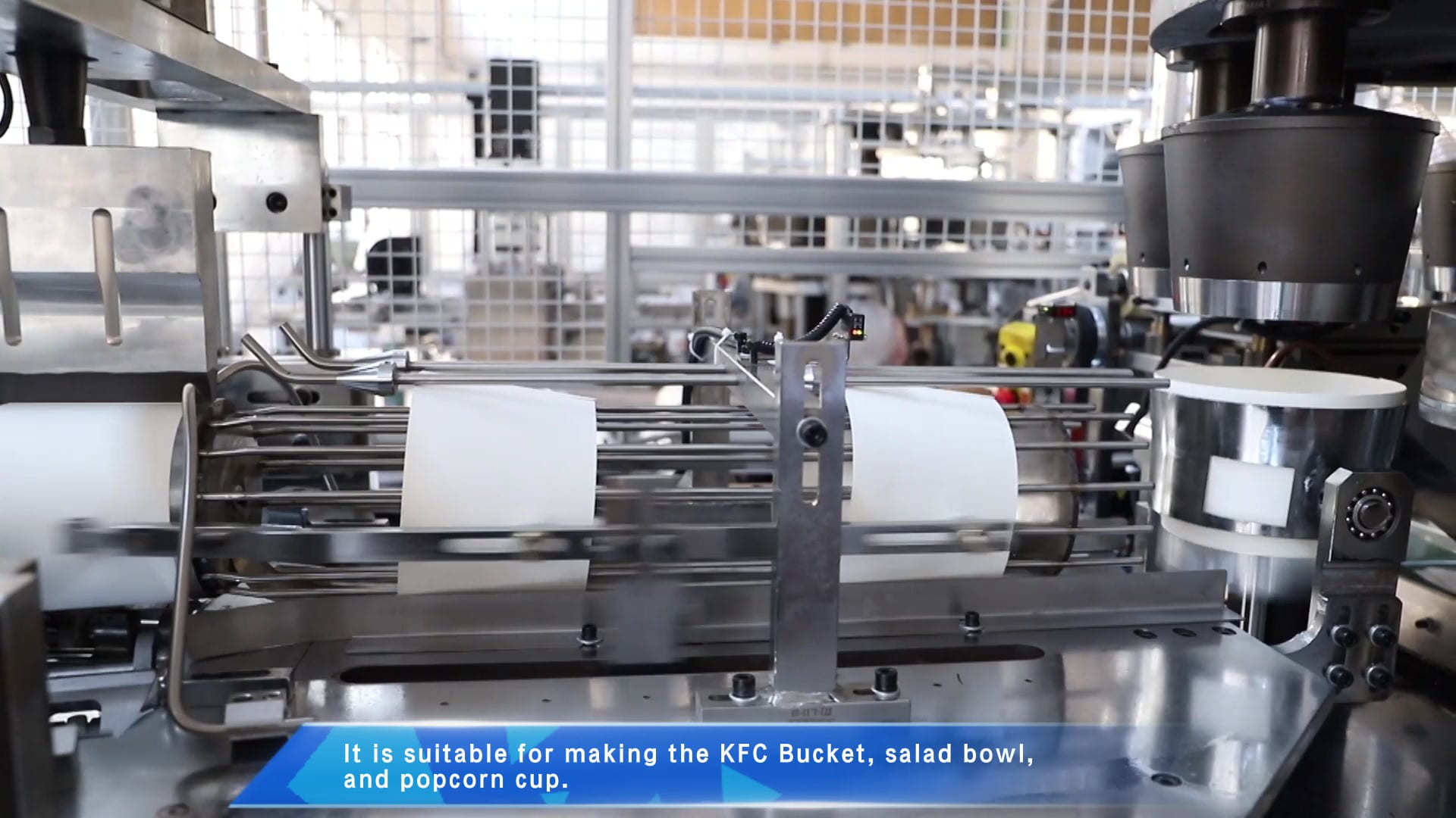 KFC Large Sized Paper Bucket Forming Machine Automatic High Speed Big Paper Bowl Machine Popcorn Cup Machine