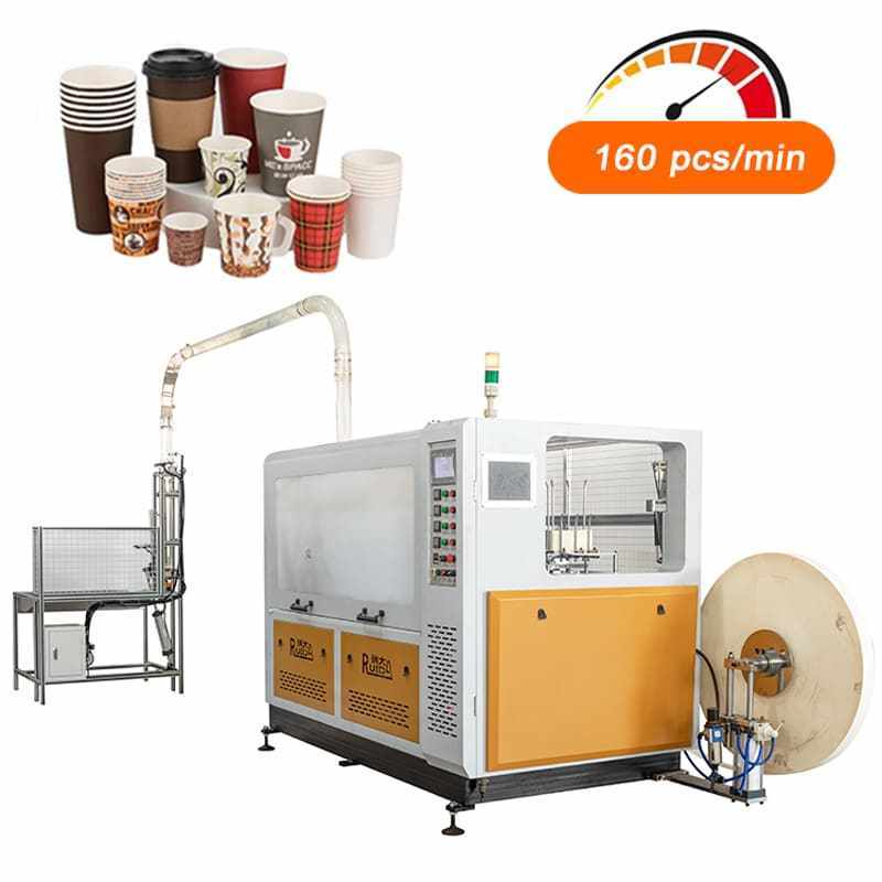 Custom 50-230 pcs/min 3-40oz Paper Cup Machine Printing and Die Cutting High Speed Full Automation Paper Cup Making Machine