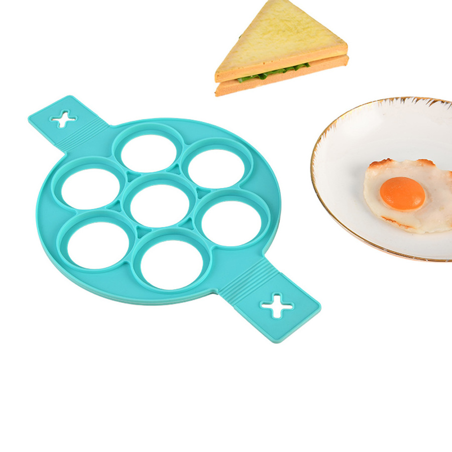 Reliable quality cooking tool sets egg mold heart shape silicone pancake molds