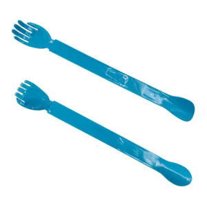 multifunctional plastic shoehorn with back scratcher