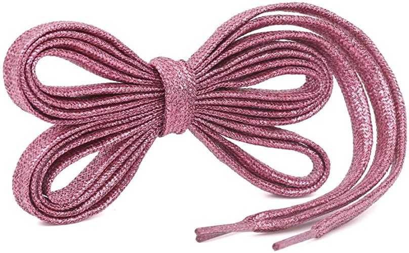 Cool design with metallic luster flat colorful fashion wholesale shoe laces