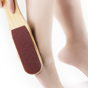 Foot File Callus Remover Heel Grater Wooden Handle Foot  Pedicure File Foot Filer for Dead Skin