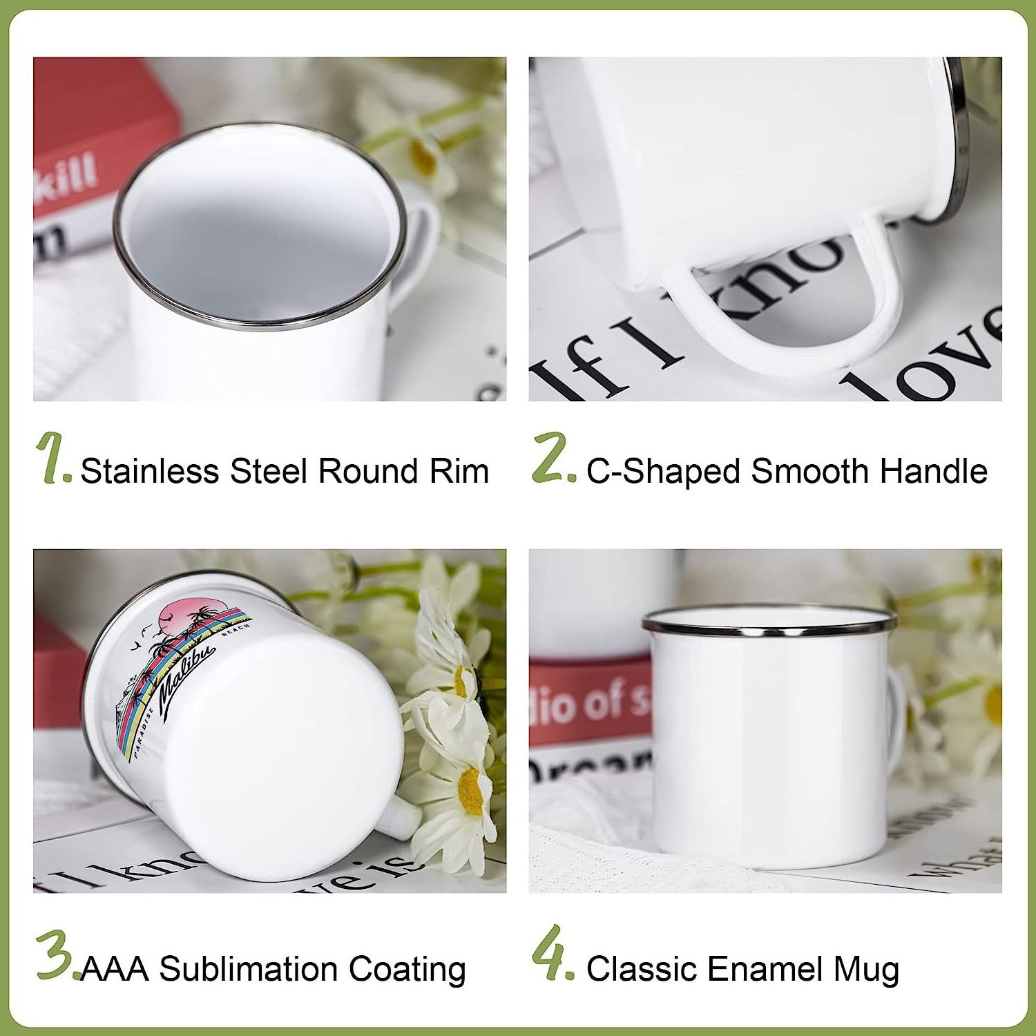 Customized logo printing steel metal enamel espresso cup for restaurant